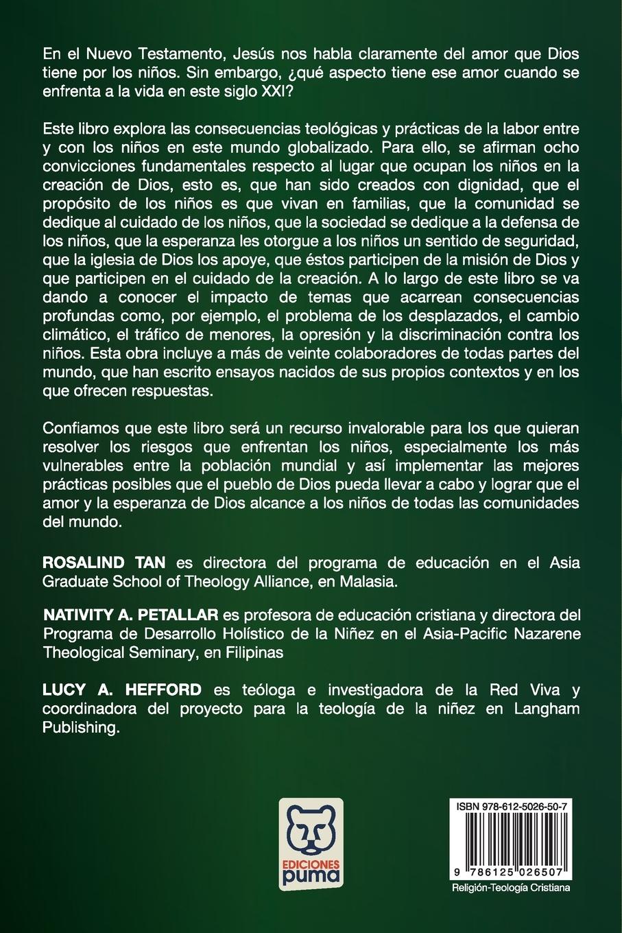 Rückseitencover EL AMOR DE DIOS POR LOS NIÑOS