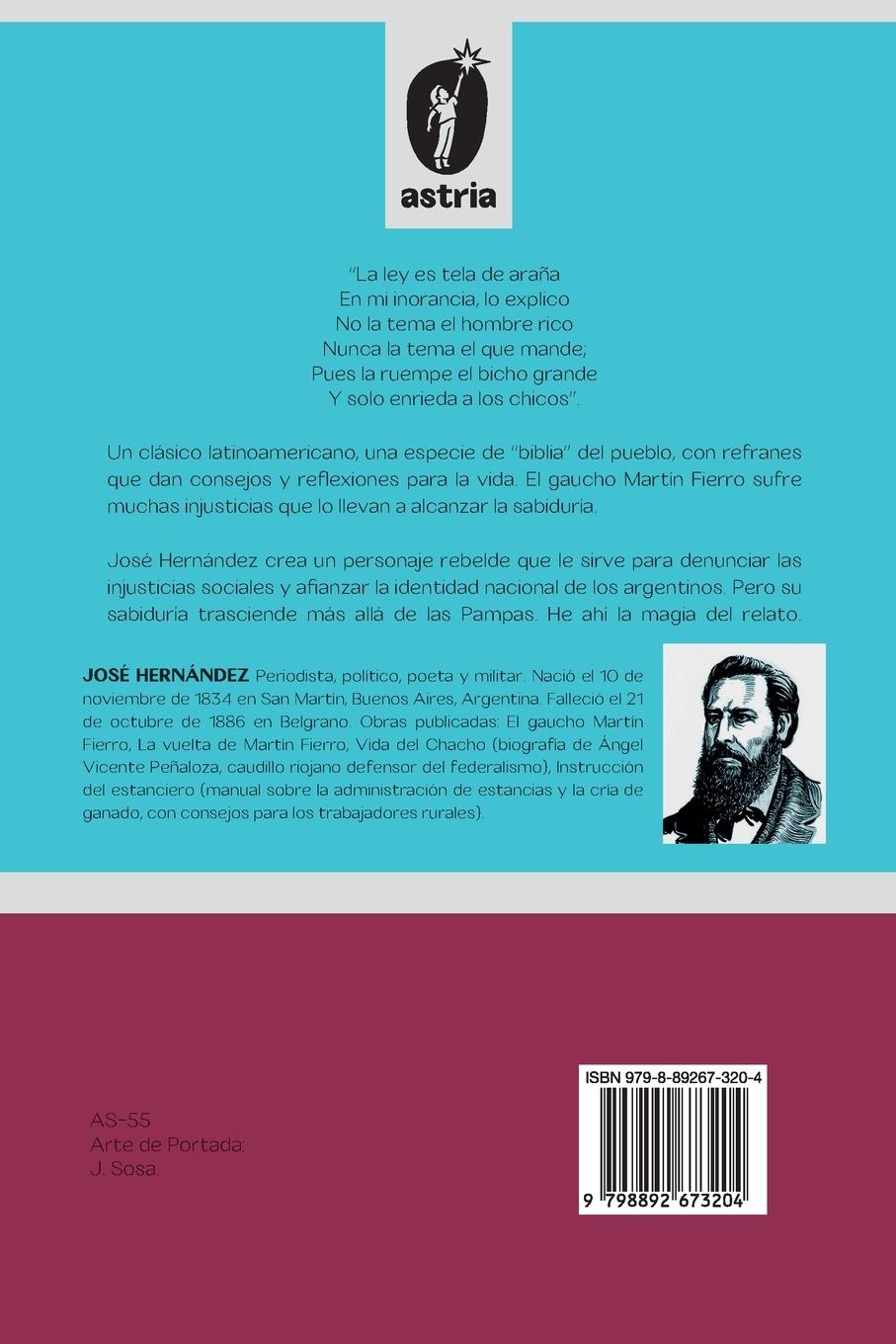 Rückseitencover Martín Fierro