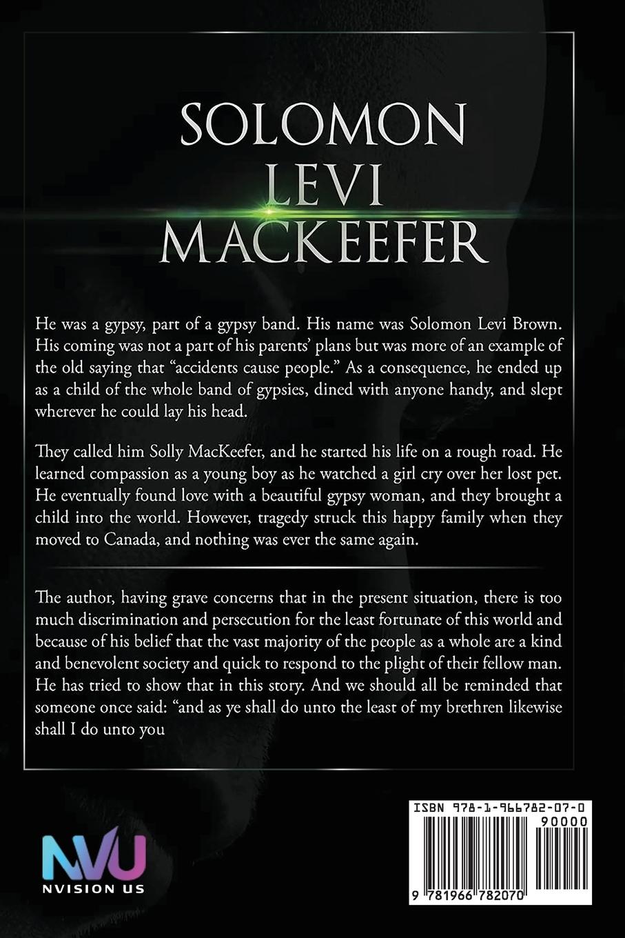 Rückseitencover Solomon Levi MacKeefer