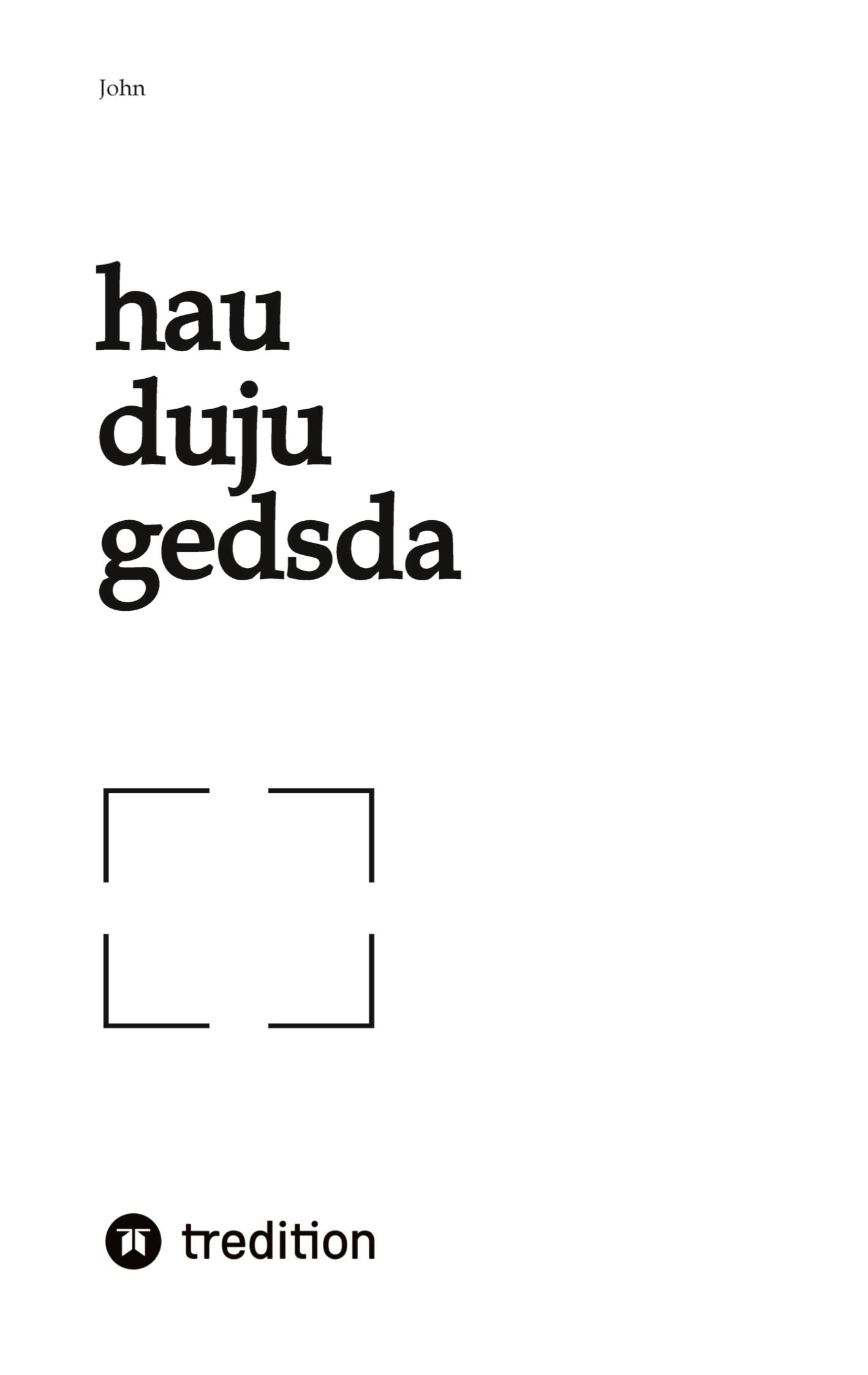 Vorderes Coverbild hau duju gedsda