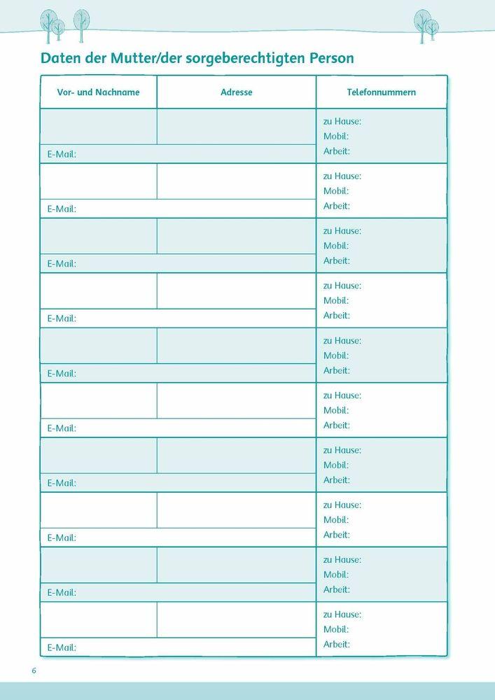 Beispielinhalt (Bild) 1-2-3-Alle da? Der kompakte Planer für Tagesmütter und -väter