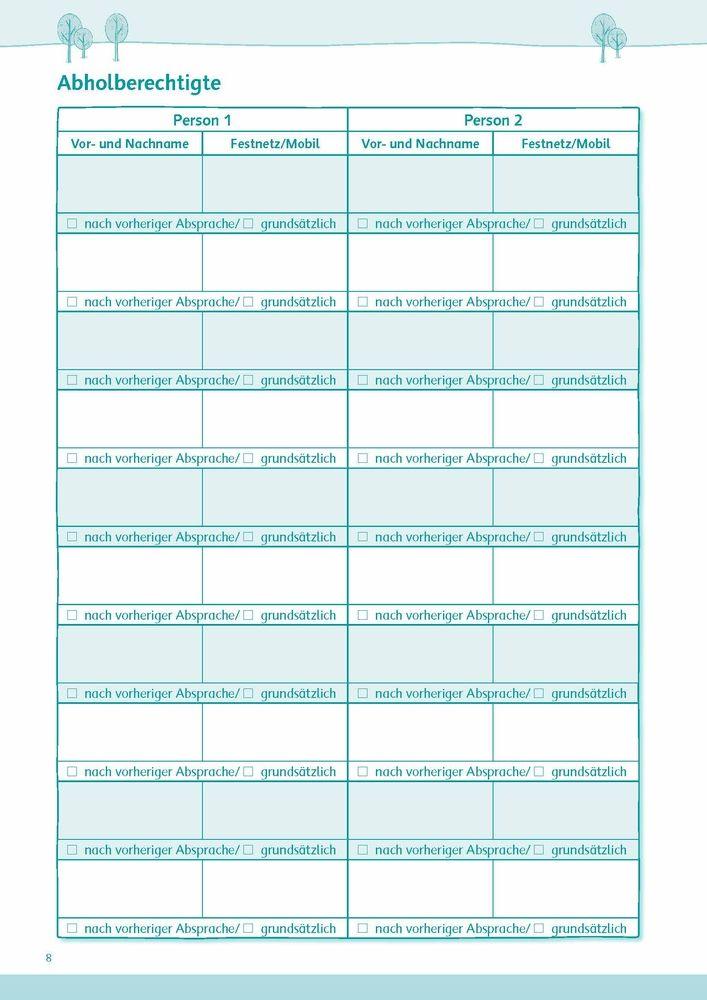 Beispielinhalt (Bild) 1-2-3-Alle da? Der kompakte Planer für Tagesmütter und -väter