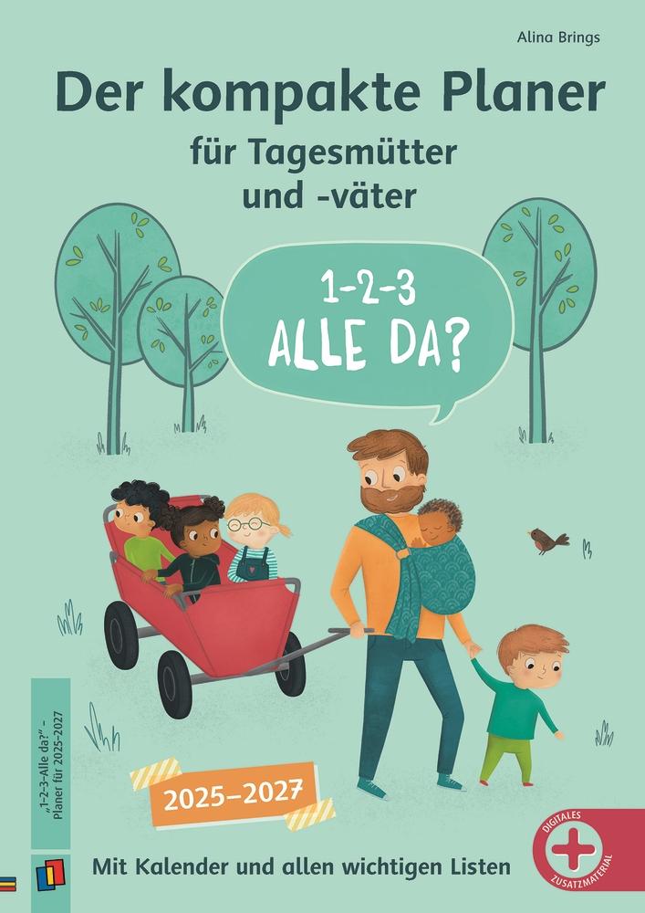 Vorderes Coverbild "1-2-3-Alle da?" Der kompakte Planer für Tagesmütter und -väter