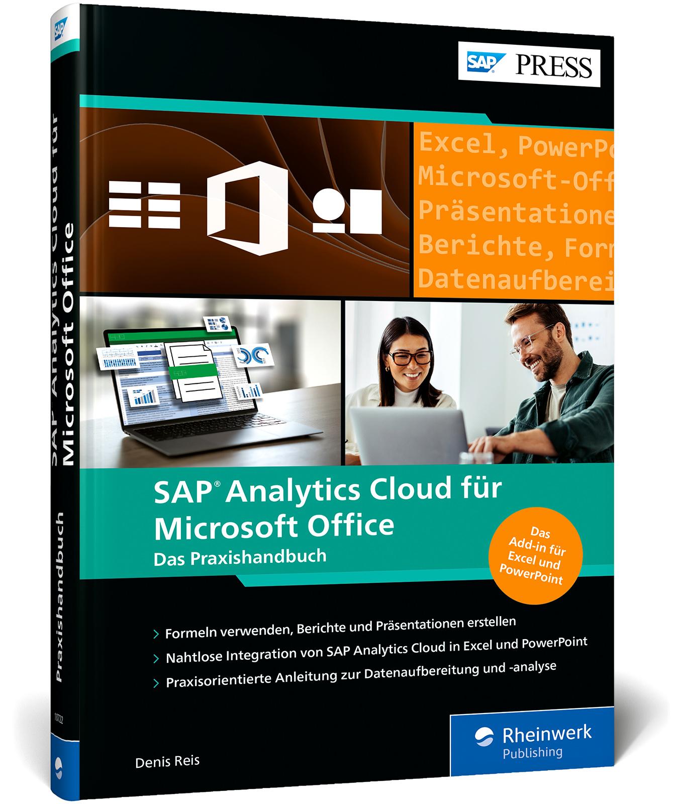 Vorderes Coverbild SAP Analytics Cloud für Microsoft Office
