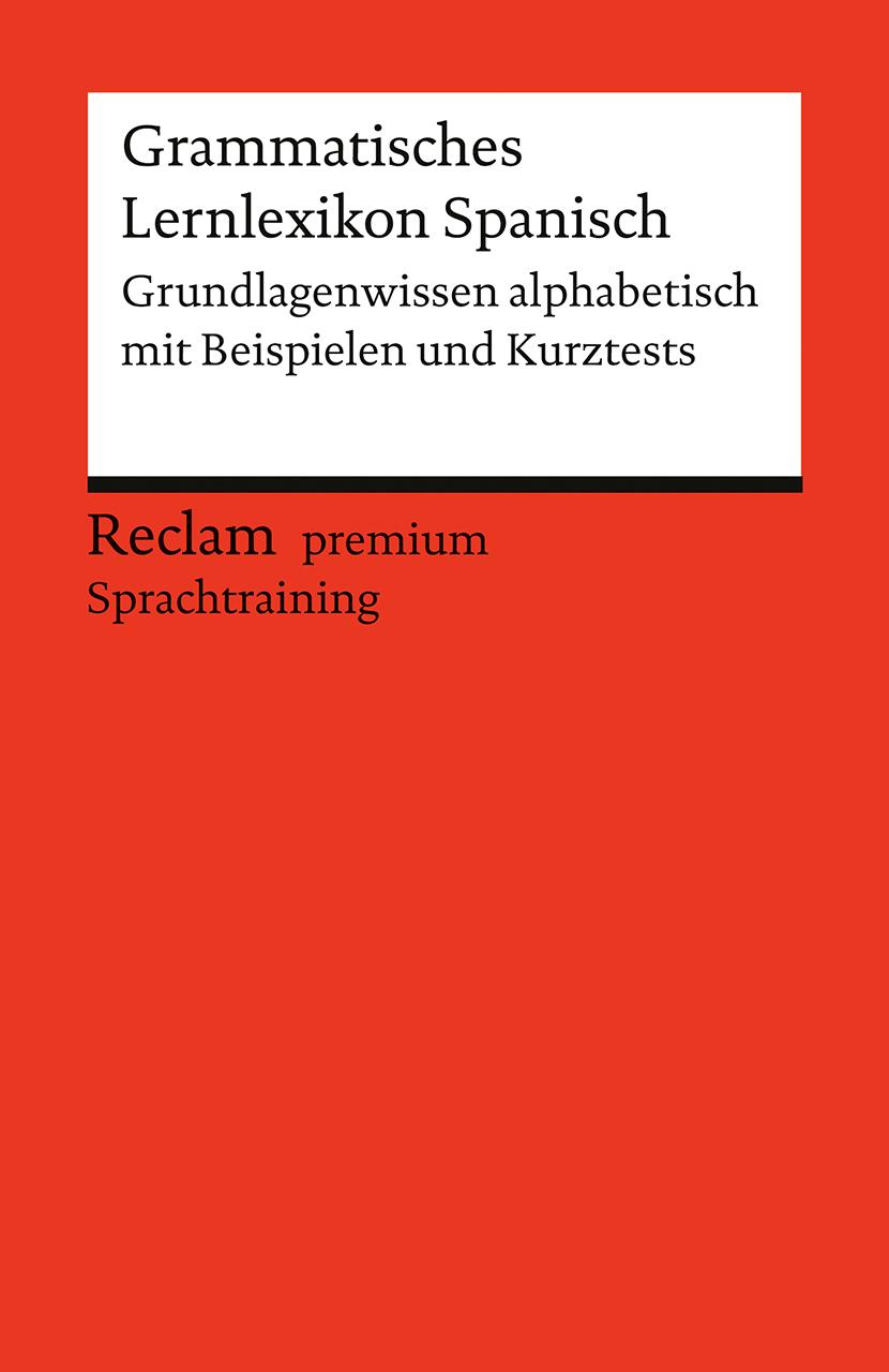 Vorderes Coverbild Grammatisches Lernlexikon Spanisch