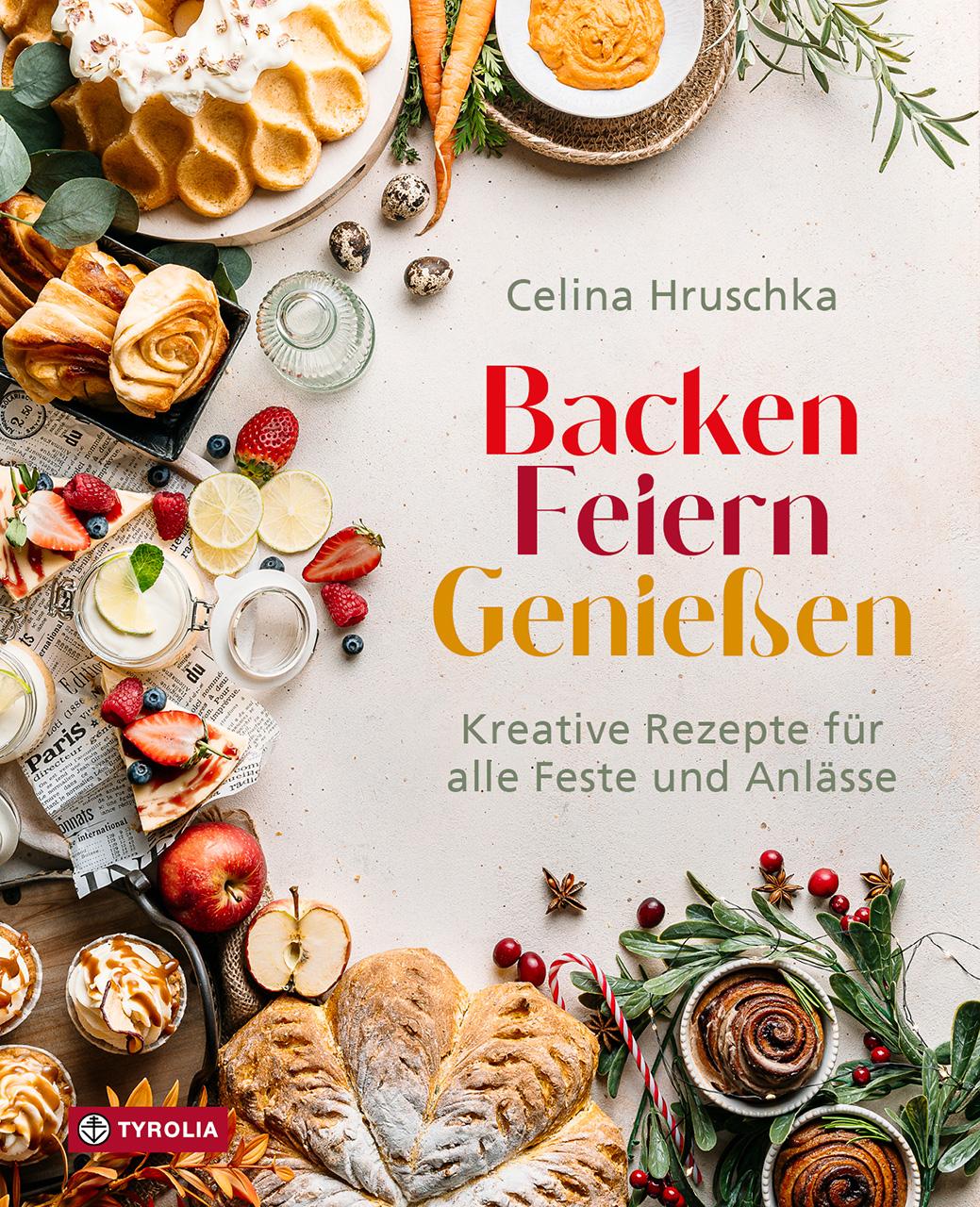 Vorderes Coverbild Backen. Feiern. Genießen
