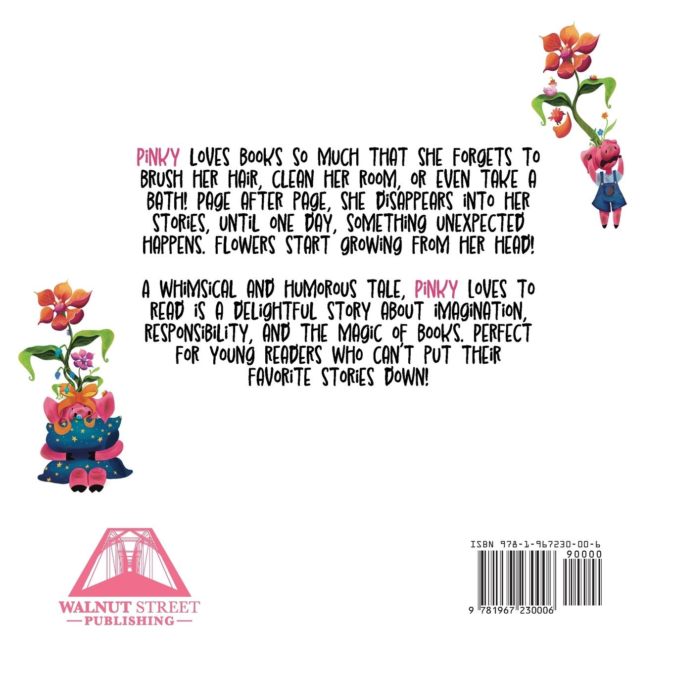 Rückseitencover Pinky Loves To Read