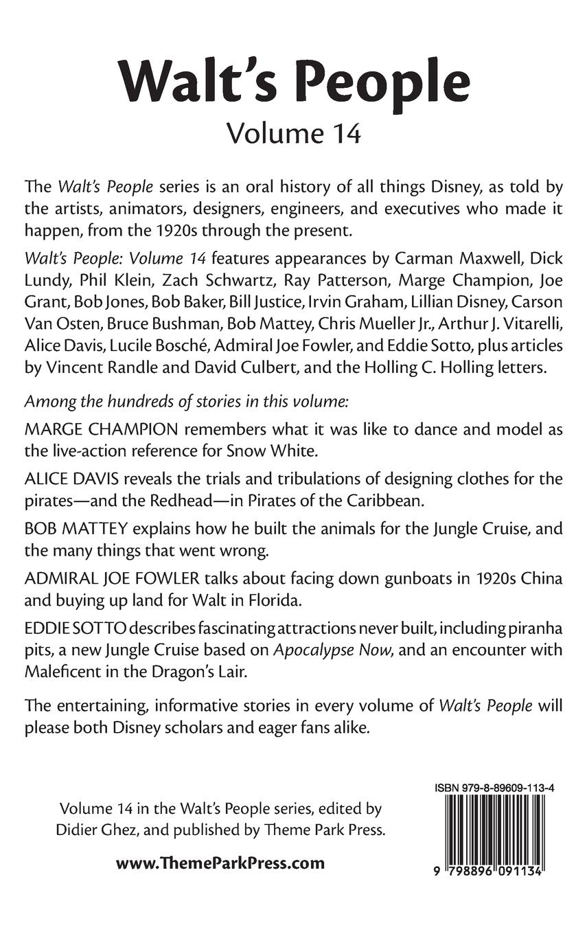 Rückseitencover Walt's People