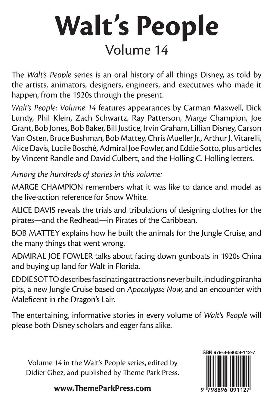 Rückseitencover Walt's People