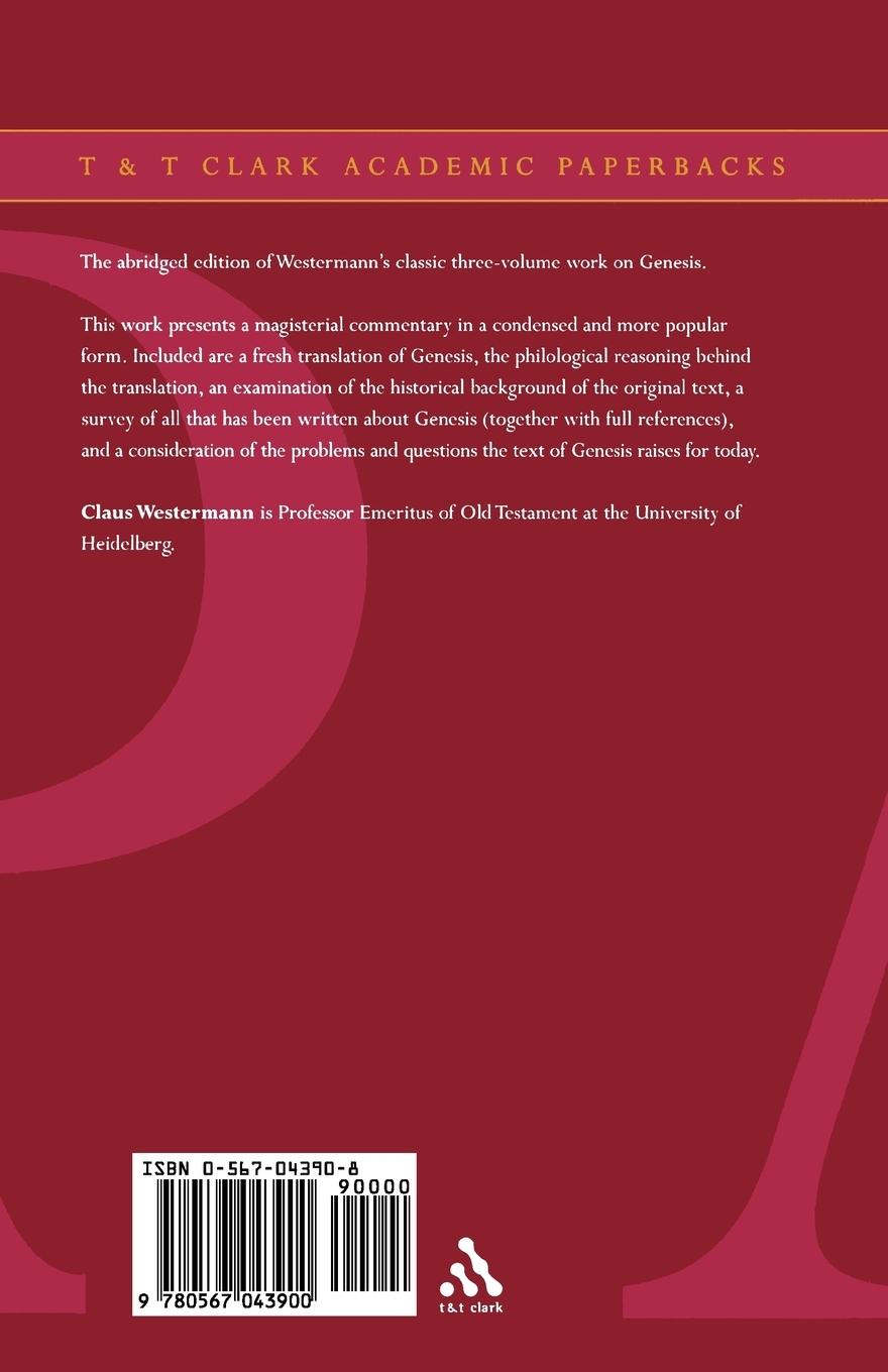 Rückseitencover Genesis (Westermann)