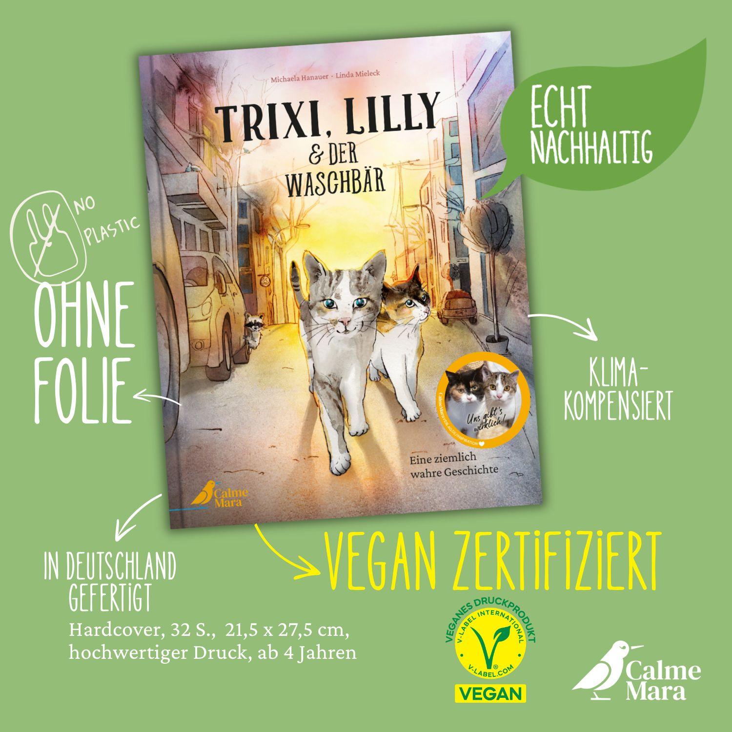 Beispielinhalt (Bild) Trixi, Lilly und der Waschbär