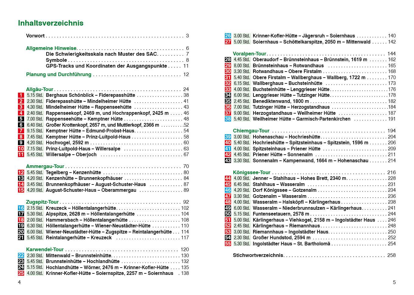 Beispielinhalt (Bild) Von Hütte zu Hütte - Bayerische Alpen