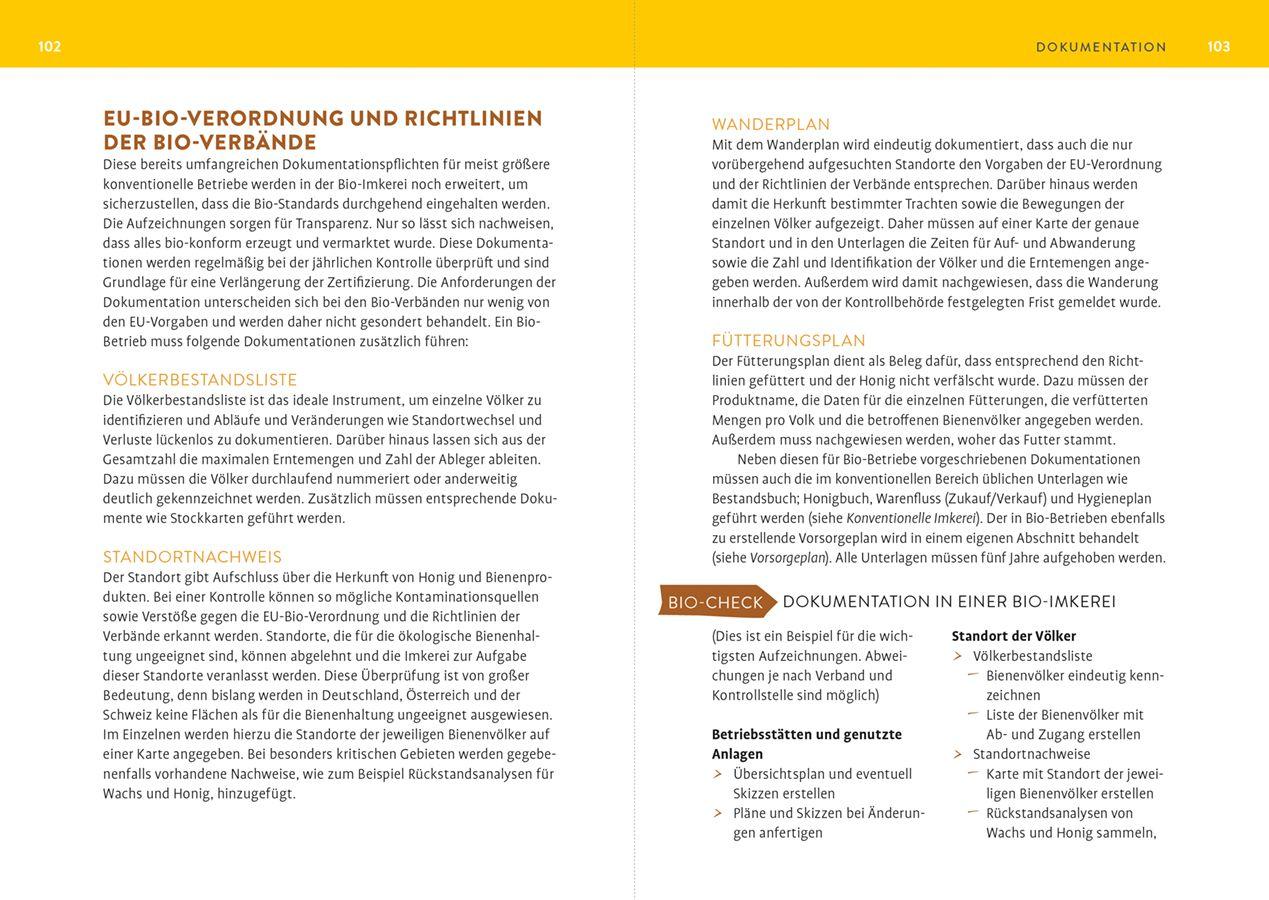 Beispielinhalt (Bild) Biologisch imkern - Die rechtlichen Basics