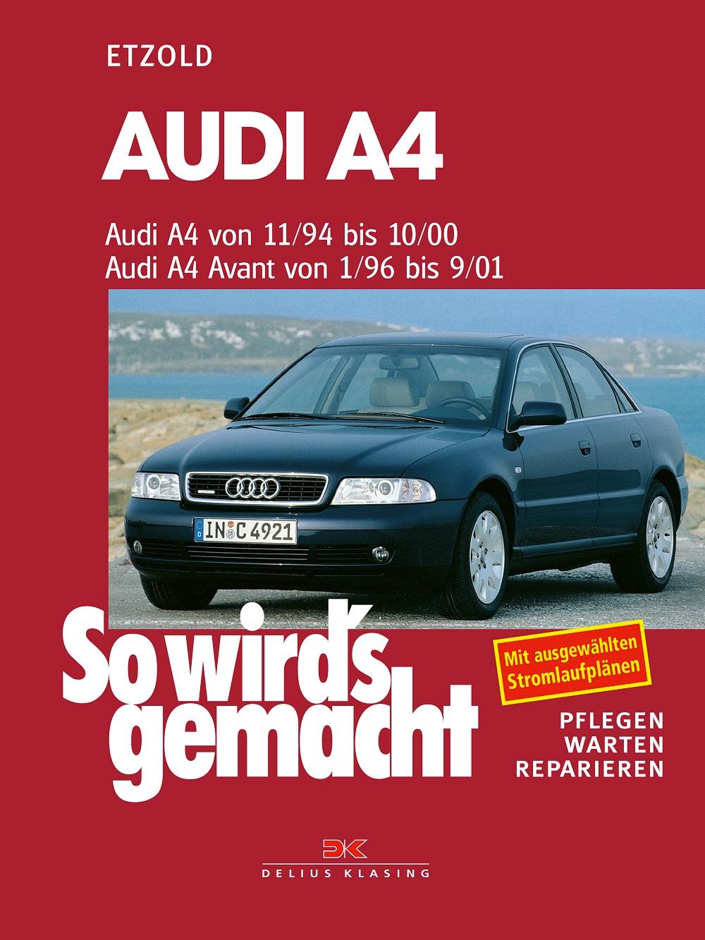 Vorderes Coverbild Audi A4 von 11/94-10/00, Avant von 1/96-9/01