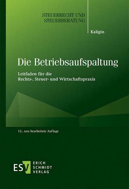Vorderes Coverbild Die Betriebsaufspaltung