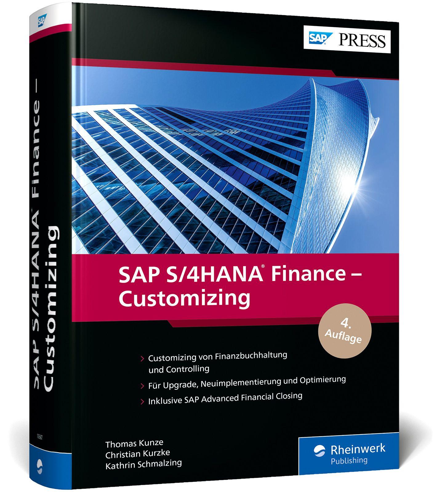 Vorderes Coverbild SAP S/4HANA Finance - Customizing