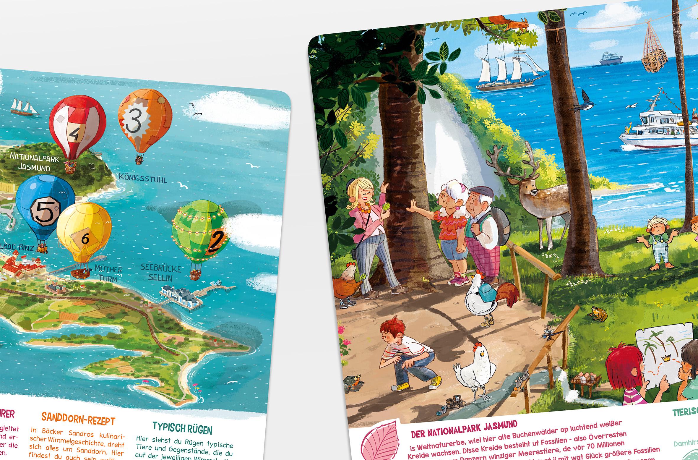 Beispielinhalt (Bild) So schön ist Rügen - eine Wimmelreise