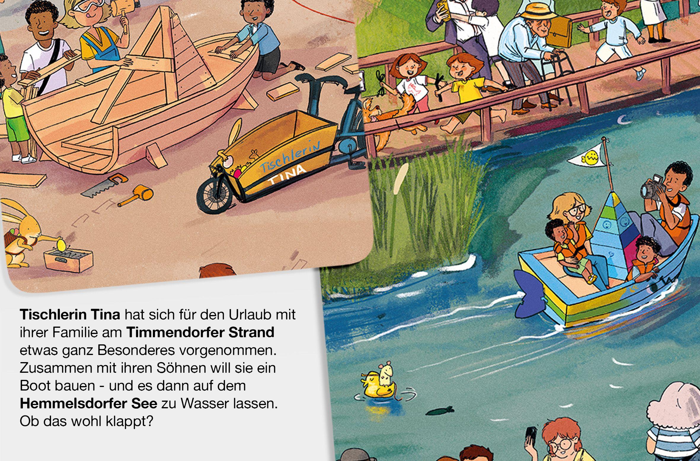 Beispielinhalt (Bild) Das Timmendorfer Strand Wimmelbuch