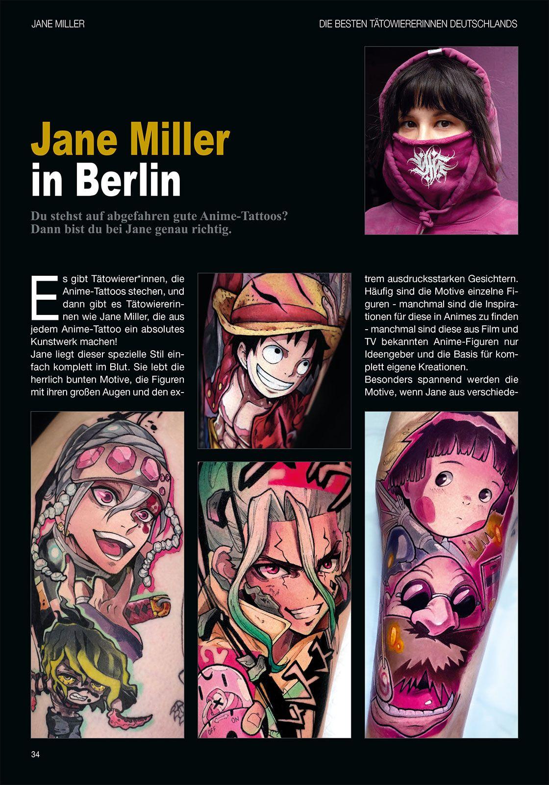 Beispielinhalt (Bild) Die besten Tätowiererinnen in Deutschland Vol.2