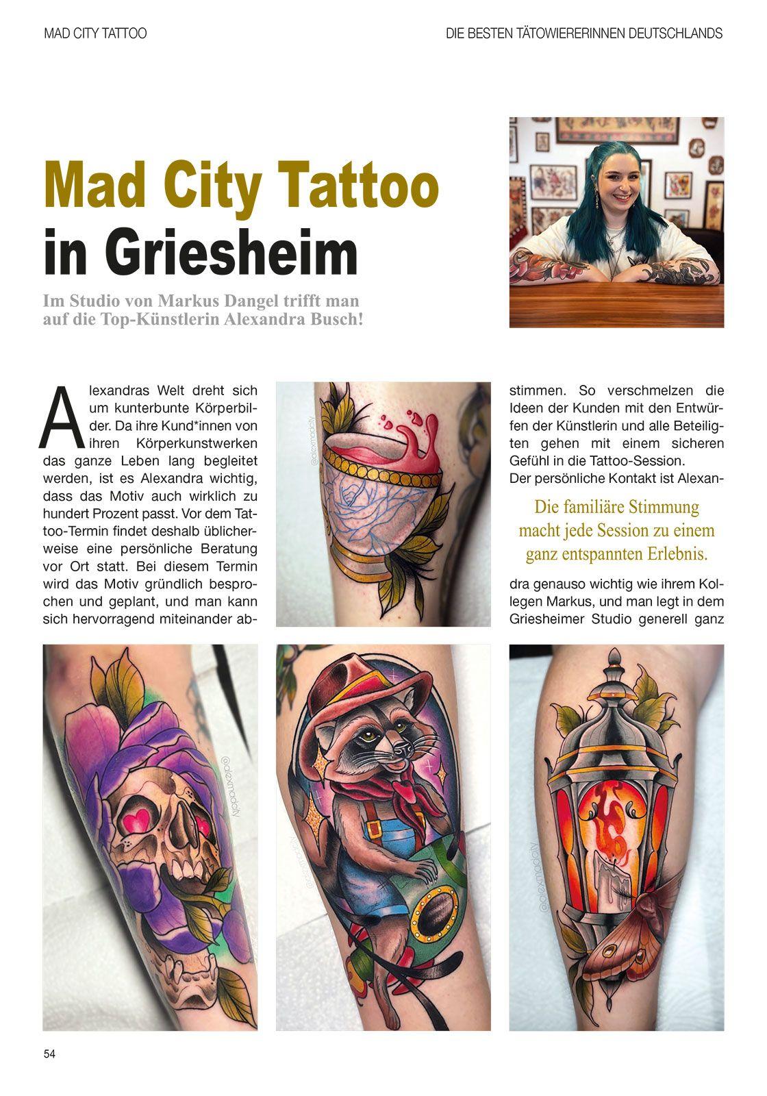 Beispielinhalt (Bild) Die besten Tätowiererinnen in Deutschland Vol.2