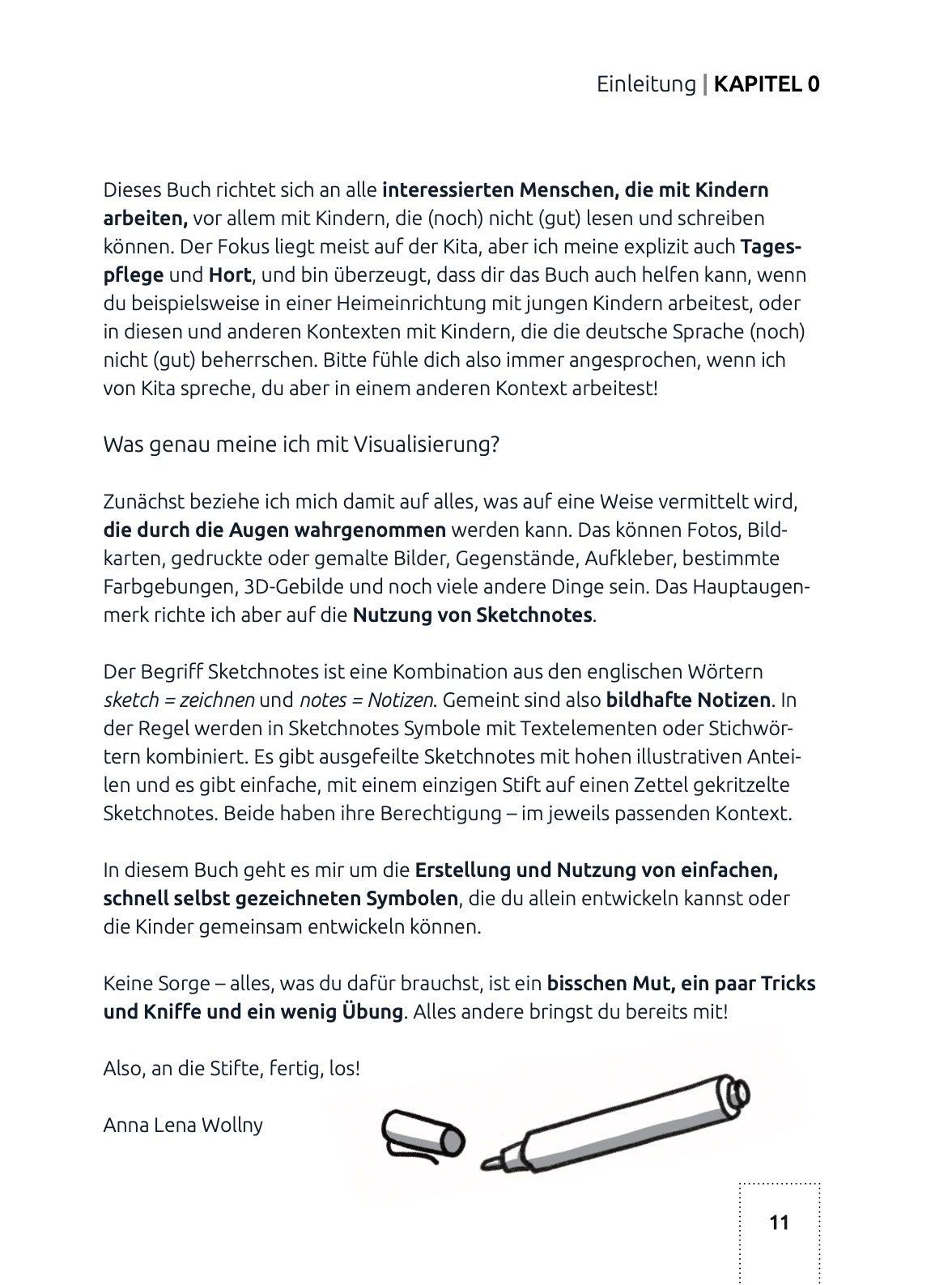 Beispielinhalt (Bild) Mit Bildern schreiben