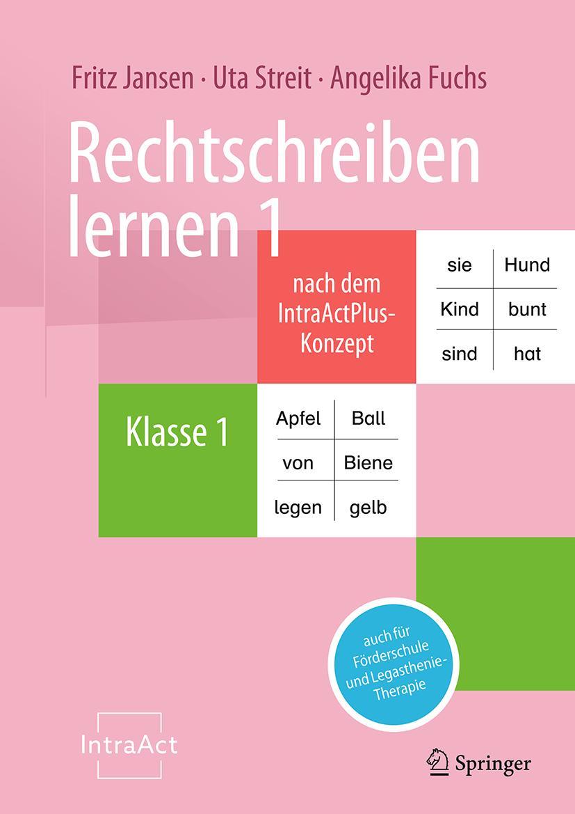 Vorderes Coverbild Rechtschreiben lernen 1 nach dem IntraActPlus-Konzept