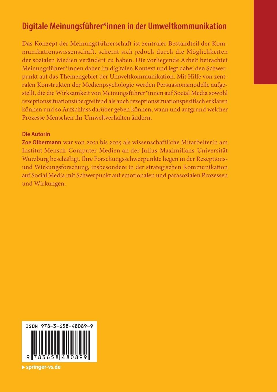 Rückseitencover Digitale Meinungsführer*innen in der Umweltkommunikation