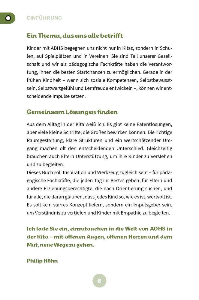 Beispielinhalt (Bild) AD(H)S in der Kita