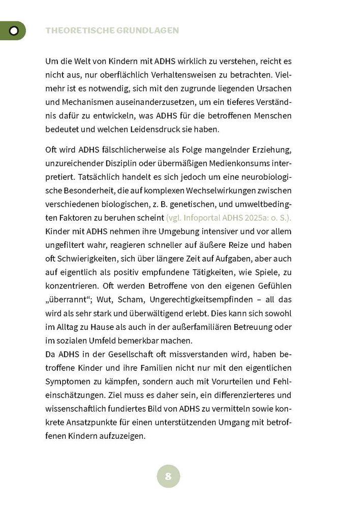 Beispielinhalt (Bild) AD(H)S in der Kita