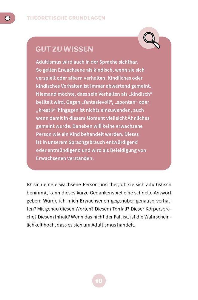 Beispielinhalt (Bild) Adultismus in der Kita