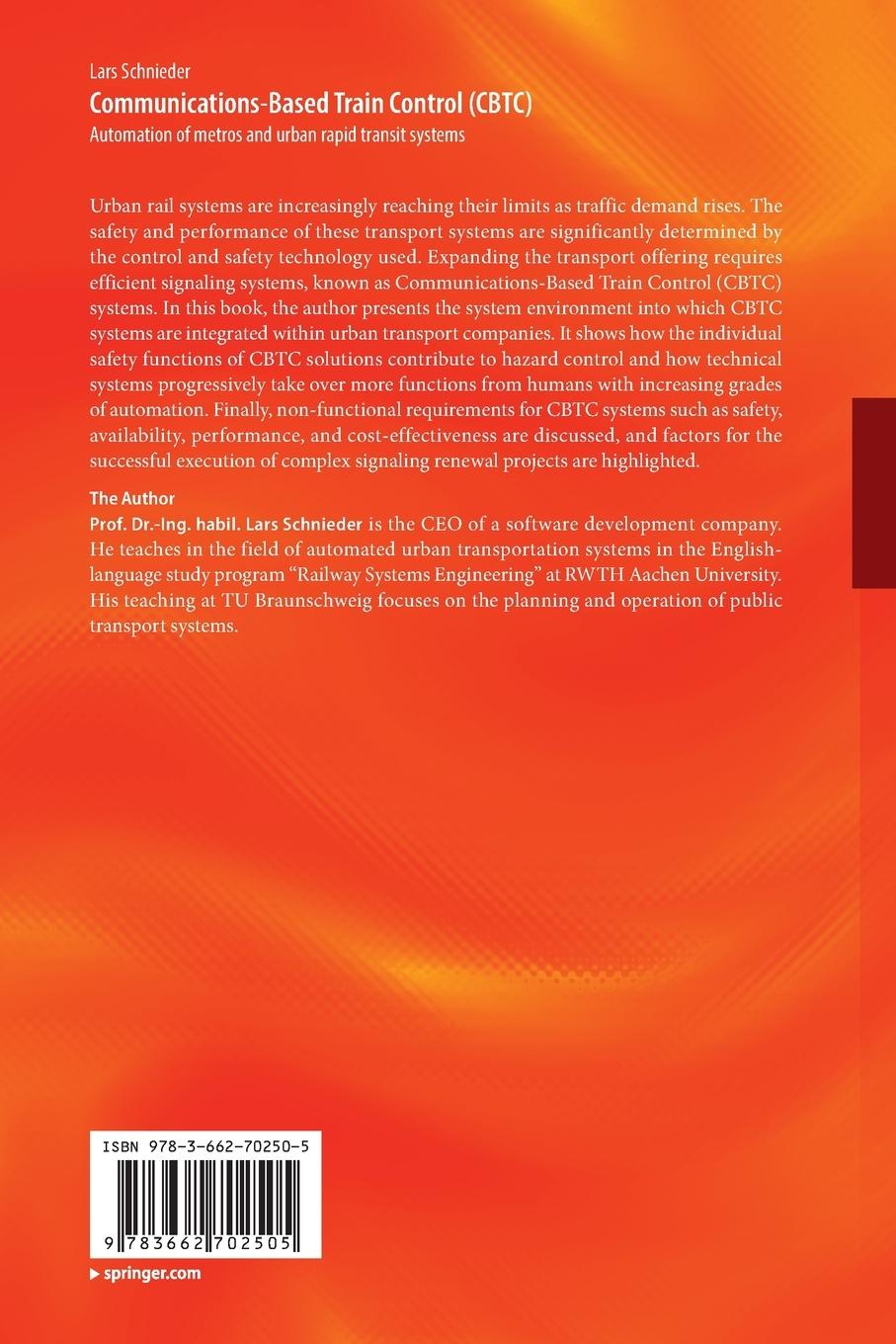 Rückseitencover Communications-Based Train Control (CBTC)