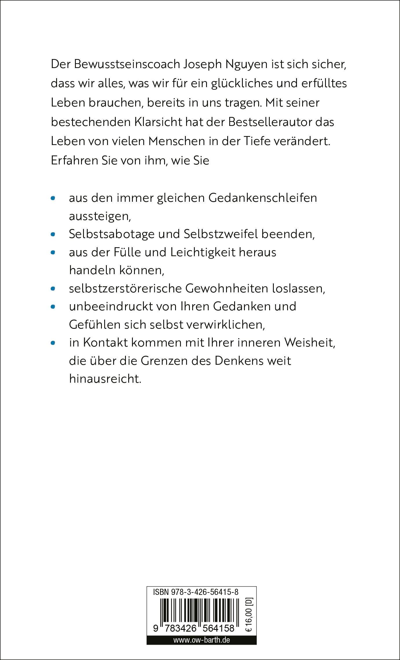 Rückseitencover Hör auf zu glauben, was du denkst