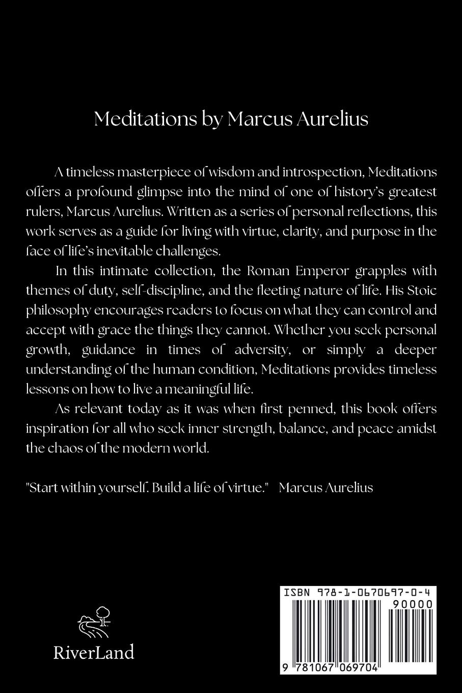 Rückseitencover Marcus Aurelius - Meditations