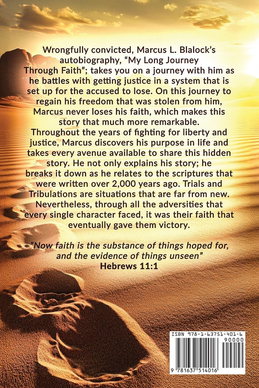 Rückseitencover My Long Journey Through Faith