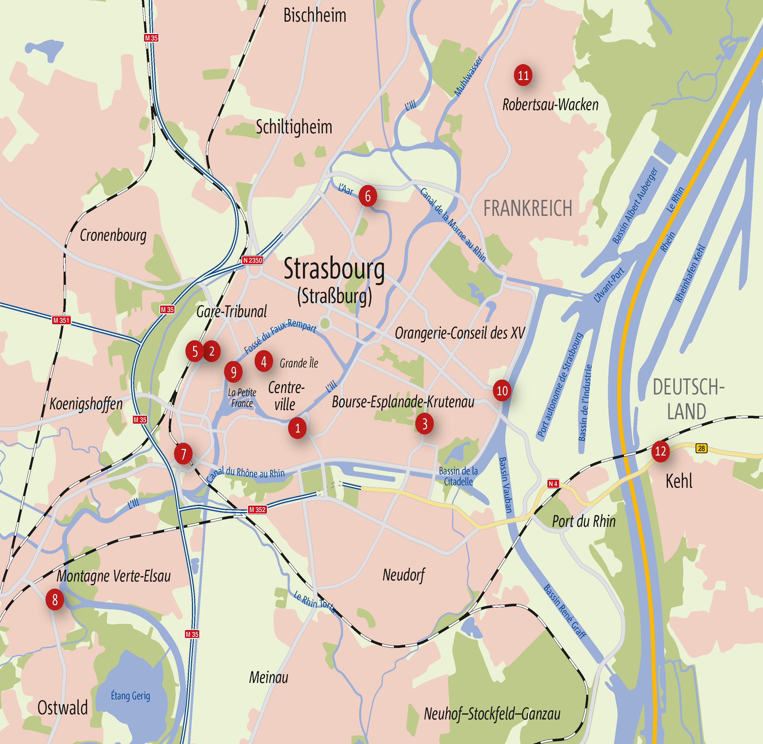 Beispielinhalt (Bild) Zu Fuß durch Straßburg