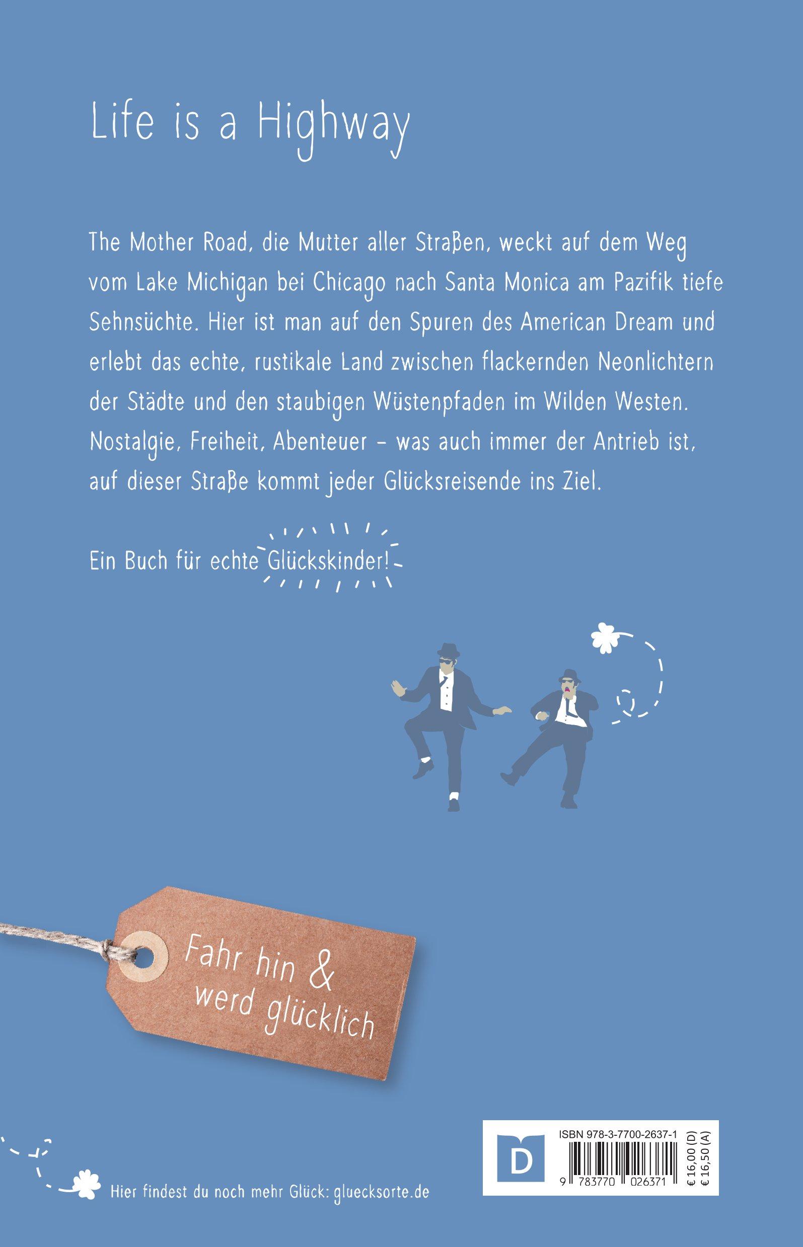 Rückseitencover Glücksorte an der Route 66