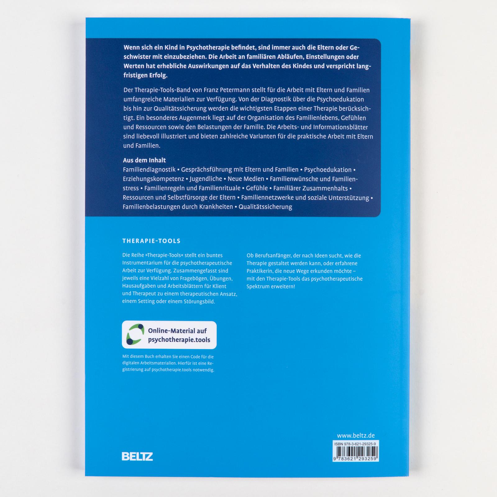 Rückseitencover Therapie-Tools Eltern- und Familienarbeit