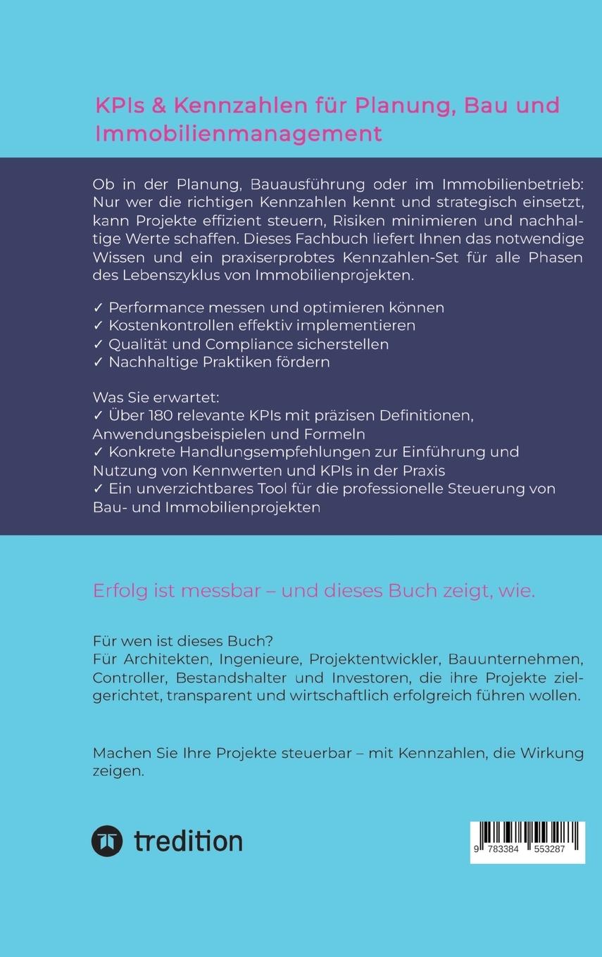 Rückseitencover KPIs & Kennwerte für Planung, Bau und Immobilienmanagement