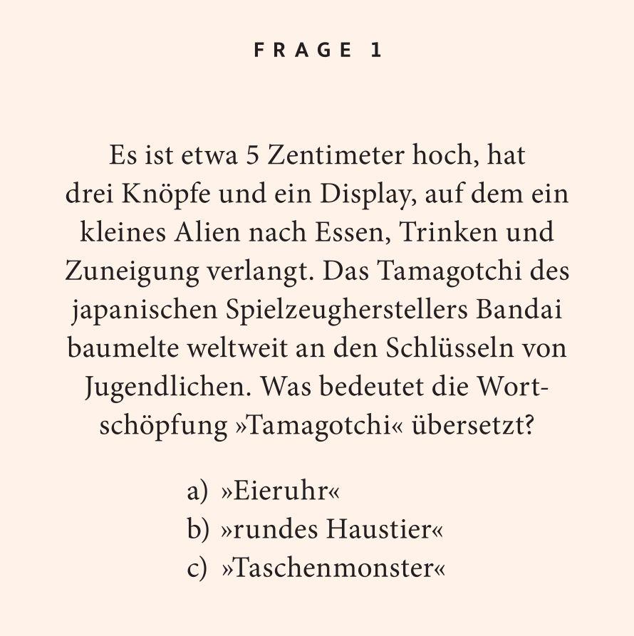 Beispielinhalt (Bild) 90er-Jahre-Quiz