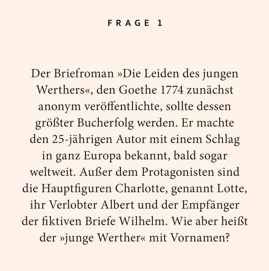 Beispielinhalt (Bild) Goethe-Quiz