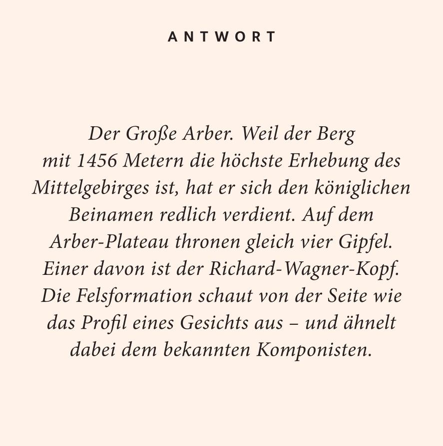 Beispielinhalt (Bild) Bayerischer Wald-Quiz