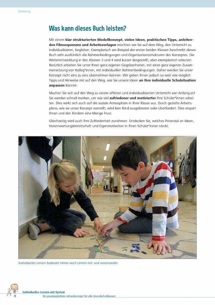 Beispielinhalt (Bild) Individuelles Lernen mit System