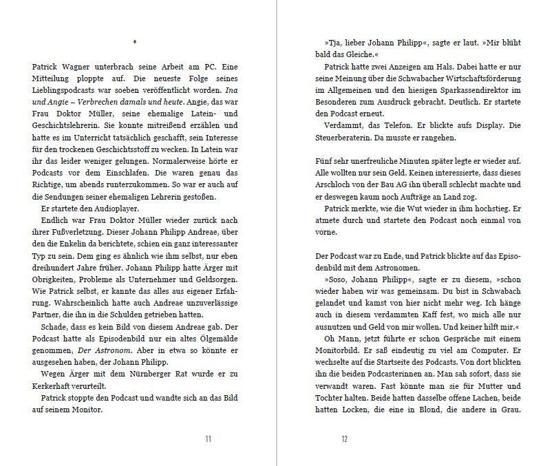 Beispielinhalt (Bild) Die letzte Karte des Johann Philipp Andreae