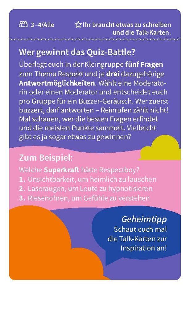 Beispielinhalt (Bild) Respekt! - Die Kartei zum sozialen Kompetenztraining