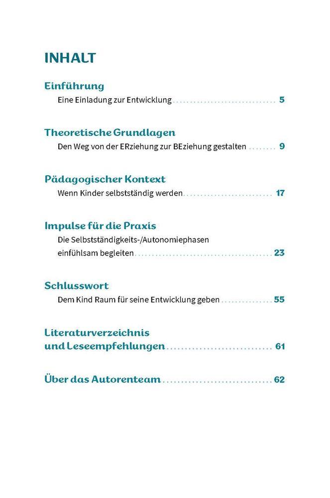 Beispielinhalt (Bild) Autonomiephasen bei Kita-Kindern