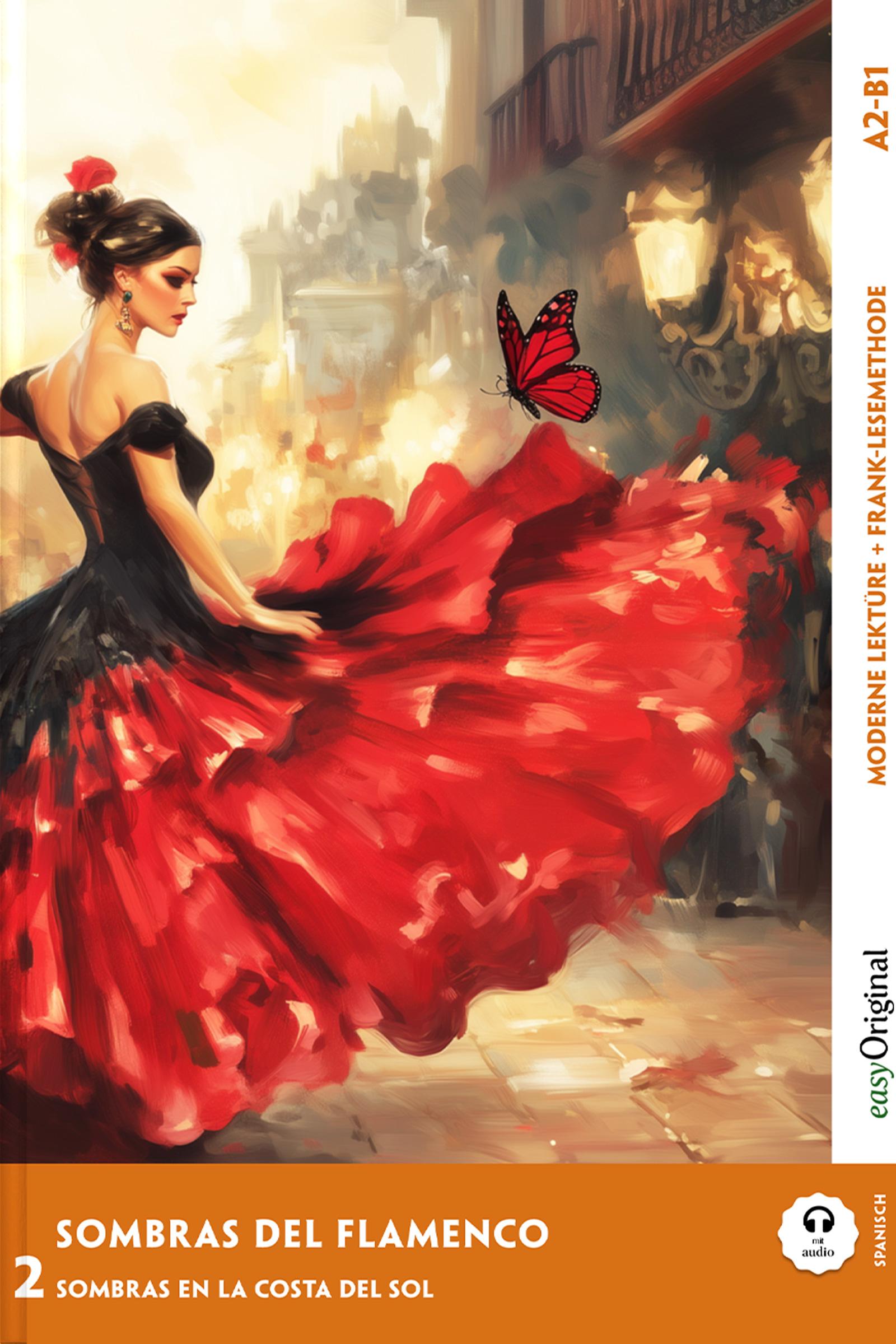 Vorderes Coverbild Sombras del Flamenco - Spanische Krimi-Lektüre A2-B1 (+ Audio-Online)