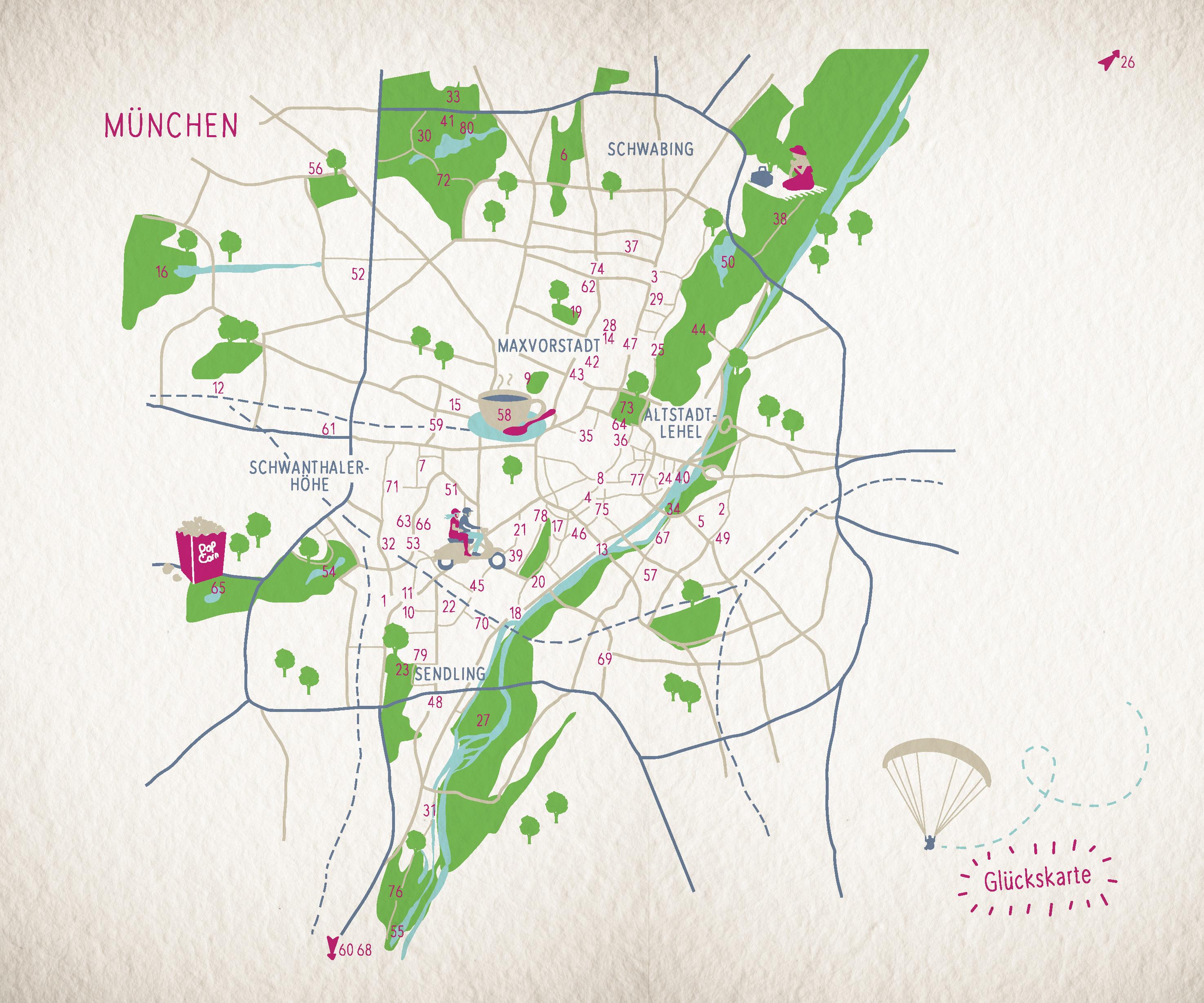 Beispielinhalt (Bild) Glücksorte in München
