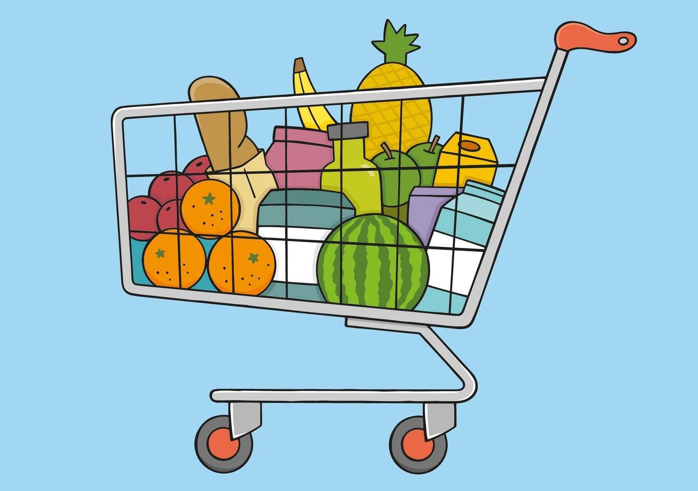 Beispielinhalt (Bild) Beim Einkaufen