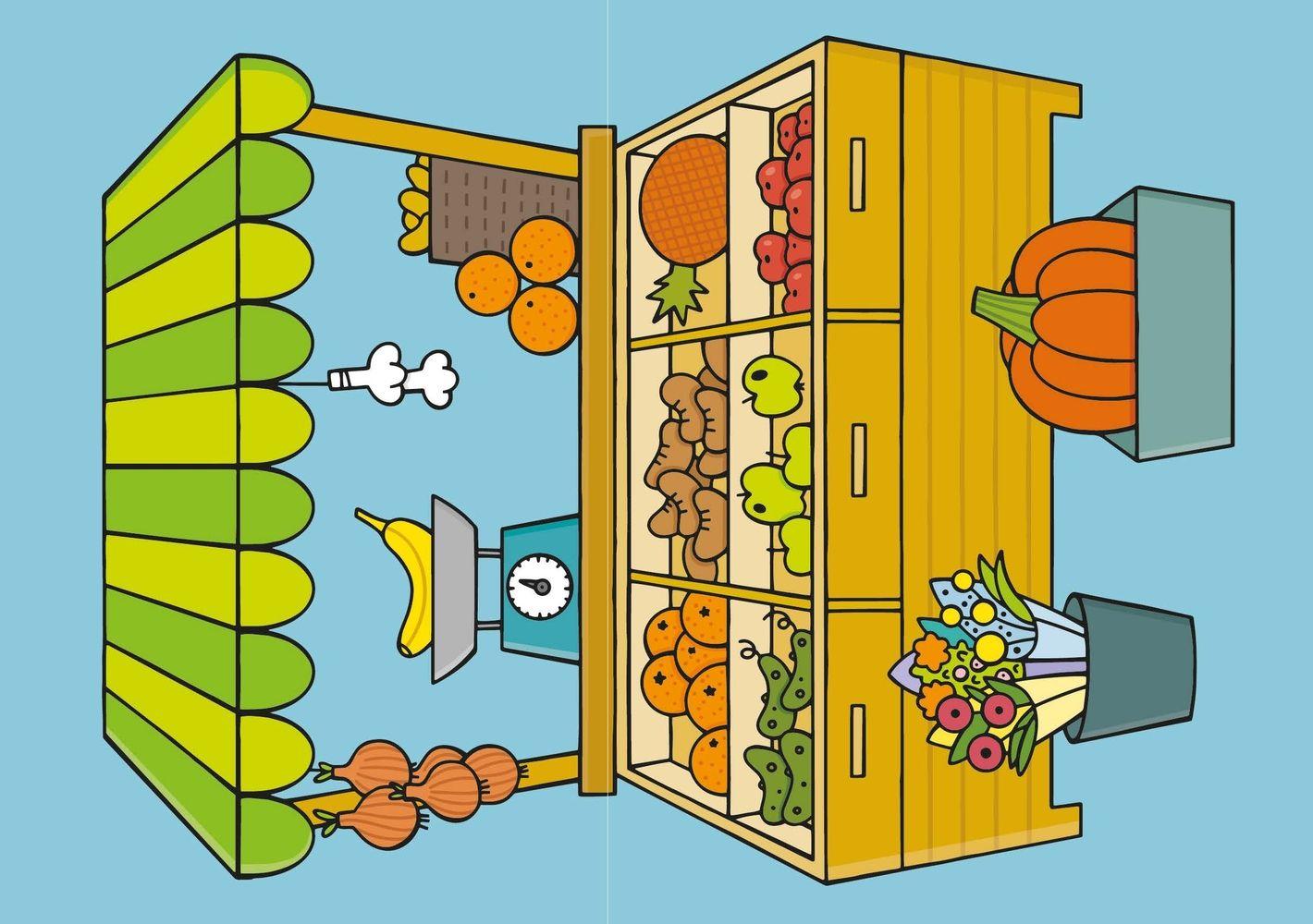 Beispielinhalt (Bild) Beim Einkaufen