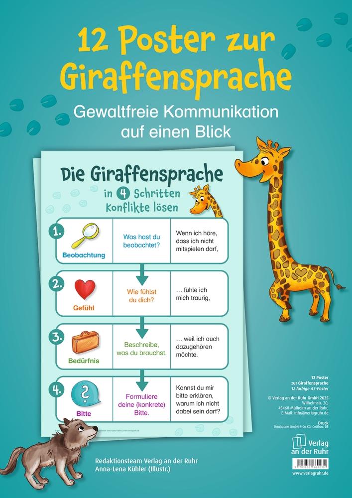 Vorderes Coverbild 12 Poster zur Giraffensprache